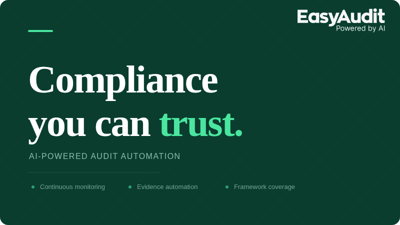 Building Compliance You Can Trust: Audit Trails, Human-in-the-Loop, and Ethical AI at EasyAudit